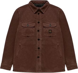 RefrigiWear Jungle Overshirt - Heren - Zomerjassen - Bruin - M - Katoen - Jassen