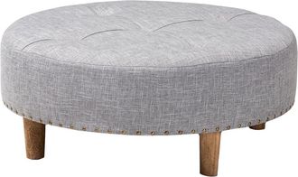 Design Studios Discontinued Design Studios Vinet Light Natural Wood Cocktail Ottoman