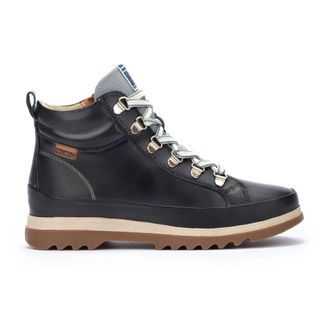 Pikolinos Blauwe Leren Enkellaarzen voor Vrouwen - Dames - Veterlaarzen - Blauw - 42 EU - Leer - Schoenen