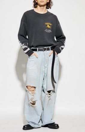 Duke and Dexter Long Sleeve T-shirt, Mens, Grey