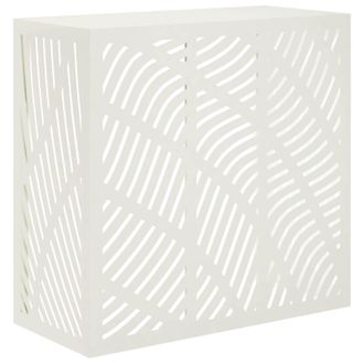 vidaXL Funda Para Aire Acondicionado Blanco 110 X 50 X 105 Cm Acero Vidaxl