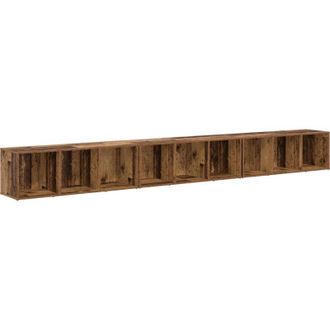 vidaXL Vidaxl - Gabinete De Tv 3 Pcs Madera Vieja 37 X 35 X 107.5 Cm