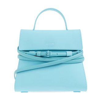 Moschino Handbags, female, Blue, Size: ONE SIZE Handbag with Logo