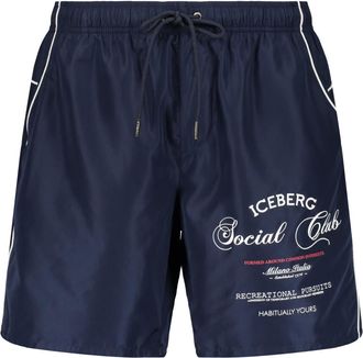 Iceberg Uomo, Costumi da bagno, Blu, XL, new