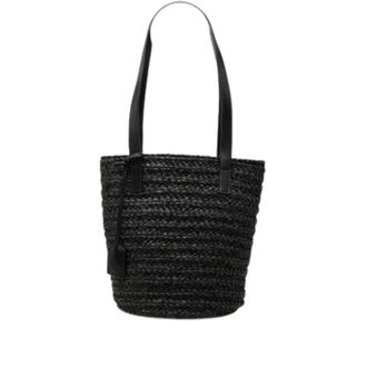 Saint Laurent Bolso de Hombro Pre-owned de Rafia - Pre-owned - Mujer - Negro - ONE SIZE