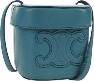 Celine Pre-owned Bucket Bags, female, Blue, Size: ONE SIZE Pre-owned Vintage Bucket Bag