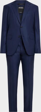Ermenegildo Zegna Men & apos;s 15milmil15 Wool Tonal Check Two-Piece Suit