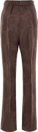 Etro Womens Embroidered Jacquard Pant M0428 Exterior: Viscose Silk Pantaloni Trousers