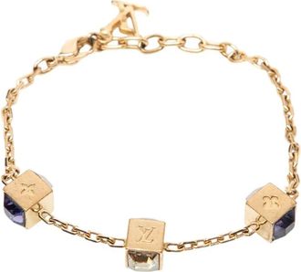 Louis Vuitton 2012 Gamble vergulde armband met kristallen - Goud