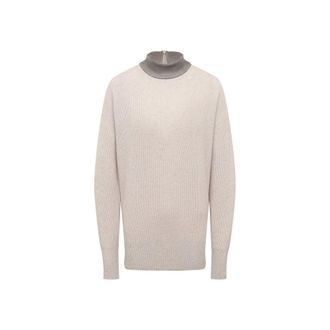 Brunello Cucinelli Beige Cashmere Womens Sweater
