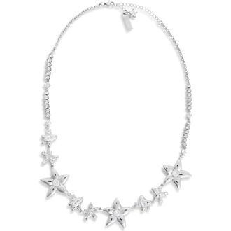 Collina Strada Stella Star Frontal Necklace in Crystal Clear at Nordstrom