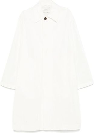 STUDIO NICHOLSON Jassen, Dames, Wit, S, Witte Jas met Verborgen Knoopsluiting