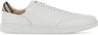 Burberry White Leather Set Sneakers