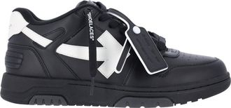 Off-white Black Calf Leather Out Of Office Sneakers