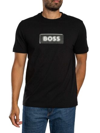 HUGO BOSS Effect Logo T-Shirt, Zwart