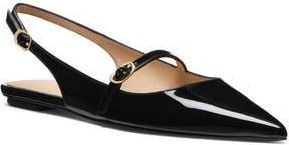 Stuart Weitzman Emilia Mary Jane Slingback Flat in Black Black at Nordstrom Rack, Size 6.5