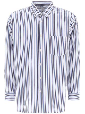 Comme Des Gar&ccedil;ons Gestreept overhemd - Blauw