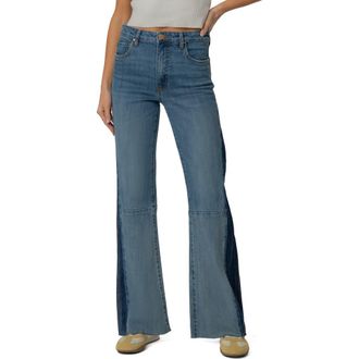 Kut from the Kloth Lulu Fab Ab High Waist Flare Jeans in Rewarding at Nordstrom, Size 14