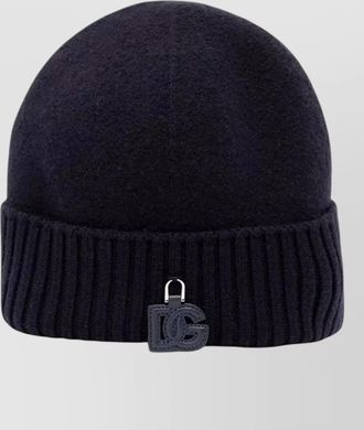 Dolce & Gabbana ribbed wool beanie