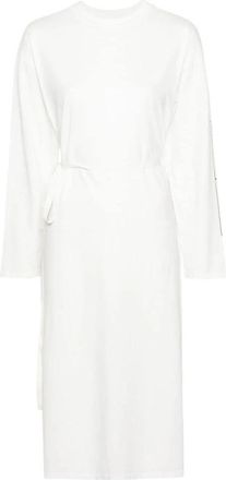 Maison Margiela Midi Jurk - Dames - Casual kleedjes - Wit - S - Katoen - Kleedjes