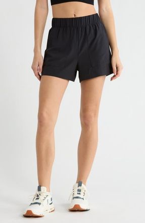 Beyond Yoga Stretch Easy Shorts in True Black at Nordstrom, Size X-Small