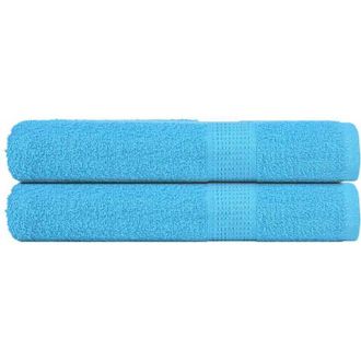 vidaXL Toallas 2 Uds 100% Algod&oacute;n Turquesa 100x200 Cm 360 Gsm Vidaxl