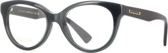 Gucci Ladies Black Cat Eye Eyeglass Frames GG1590O 004