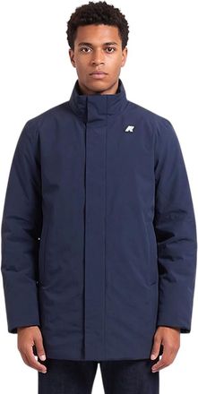 K-Way Blue Mock Collar Jacket
