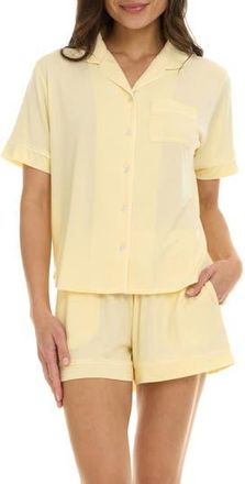 Flora Nikrooz Annie Shirt & Shorts 2-Piece Pajama Set in Yellow at Nordstrom Rack, Size X-Large