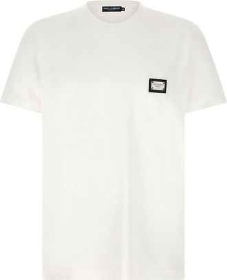 Dolce & Gabbana White Cotton Mens T-Shirt