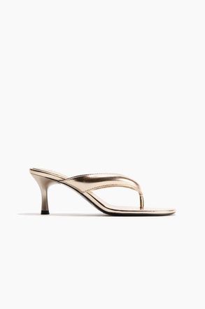 H&M Heeled Sandals in Gold-Colored at Nordstrom, Size 8