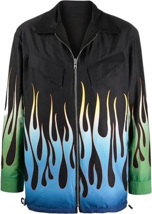 Kenzo Flame Print Reversible Jacket