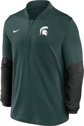 Nike Michigan State Nike Mens Dri-FIT College 1/2-Zip Top in Green | 03BA0DF2MST-UCQ