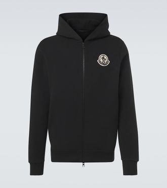 Moncler Logo cotton zip-up hoodie