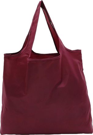 OSALADI Foldable Red Reusable Grocery Tote Bag Handheld Portable Shopping and Lunch Carrying Pouch for Household and Outdoor Use