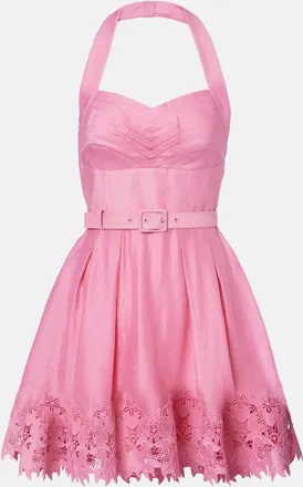Rebecca Vallance Petalite lace-trimmed minidress