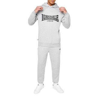 Lonsdale Heren Essential Oth-hoodie (Grijze Mergel)