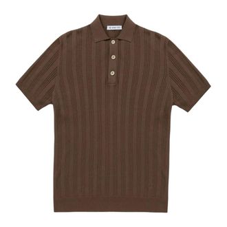 Manuel Ritz Polo Shirts, male, Brown, Size: 2XL Maglia Polo