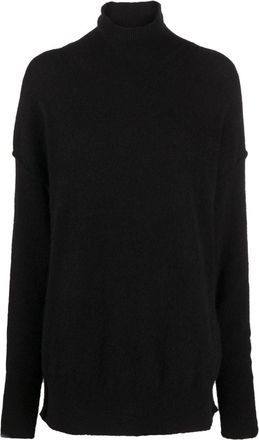 Uma Wang roll-neck knitted jumper - women - Alpaca Wool - M - Black