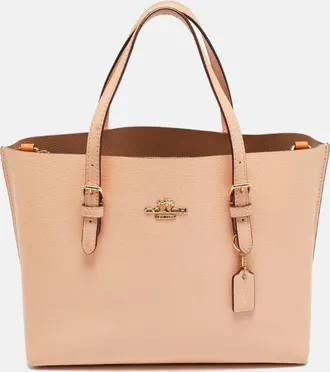 Coach Mollie Orange Leather Totes Bag
