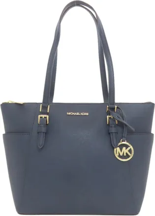 Michael Kors Navy Pvc Tote Bag (Pre-Owned)