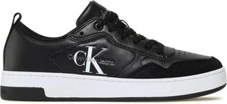 Calvin Klein Lage Cupsole Sneakers - Heren - Sneakers - Zwart - 41 EU - Leer - Schoenen