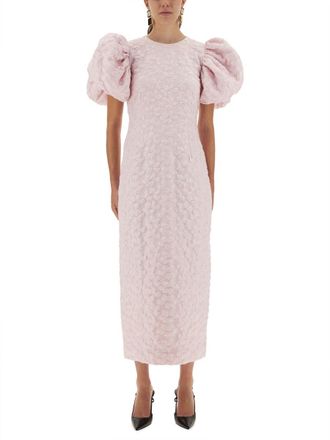 Rotate Jacquard Midi Dress