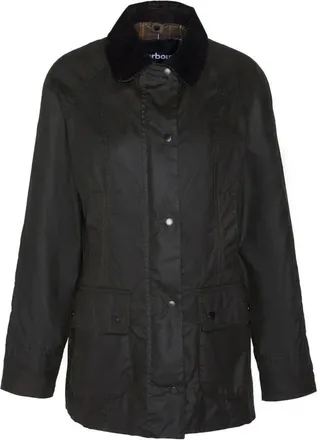 Barbour Jassen, Dames, Groen, XL, Katoen, Classic Beadnell Wax Jacket