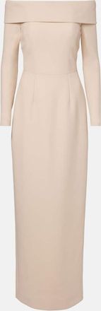 Emilia Wickstead Nosrat wool cr&ecirc;pe bustier dress