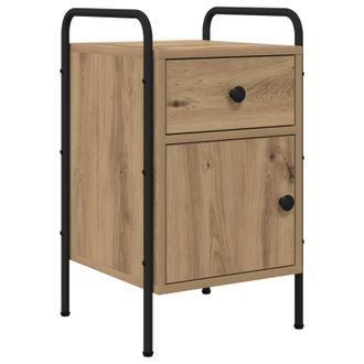 vidaXL Mesa De Noche Roble Artisan 35 X 36,5 X 61 Cm Vidaxl
