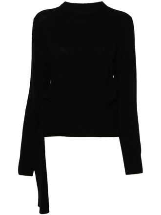 Maison Margiela Maglione con logo - Nero