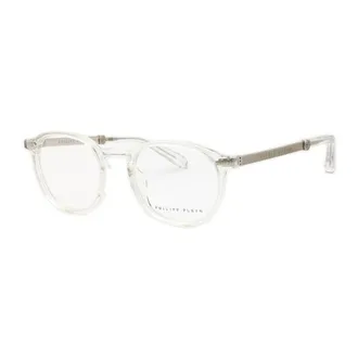 Philipp Plein VPP057M0880 Round Clear Acetate Eyeglasses - Clear
