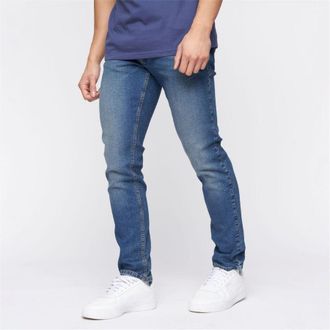 Crosshatch Heren Malcolm Slim Jeans (Stone Wash)