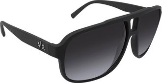 A|X Armani Exchange Gradient Gray Rectangular Mens Sunglasses AX4104S 80788G 61